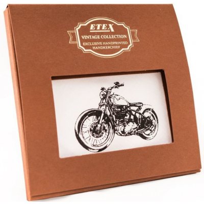 HEDVA ČESKÝ BROKÁT Pánský kapesník 100% bavlna Vintage Collection motocykl KRB – Zbozi.Blesk.cz