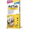 Veterinární přípravek AdTab 112 mg žvýkací tablety pro psy 2,5-5,5 kg 1 tbl
