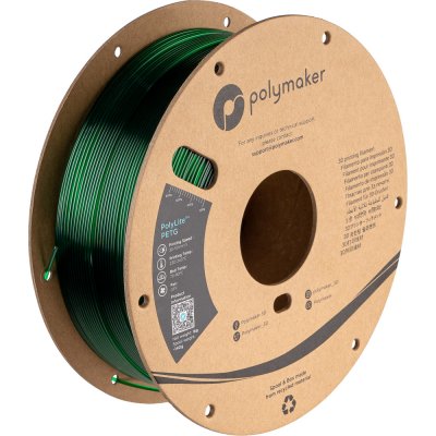 Polymaker PolyLite PETG průsvitná zelená 1,75mm 1kg – Zboží Živě