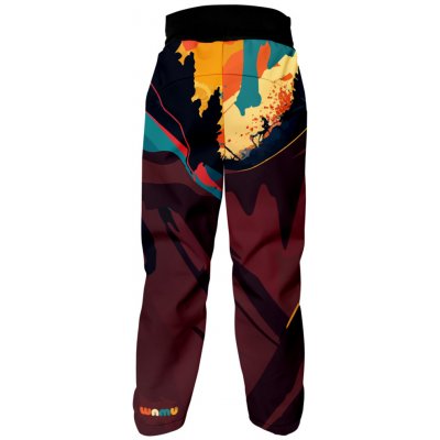 Wamu softshellové kalhoty dětské Mountain Bike tmavá – Sleviste.cz