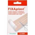 Fixaplast Classic náplast textilní s polštářkem 1 m x 8 cm – Zboží Mobilmania