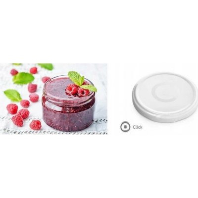 Zavařovací víčko TWIST 82, do 100°C, CLICK, bílé, sada 10ks – Hledejceny.cz