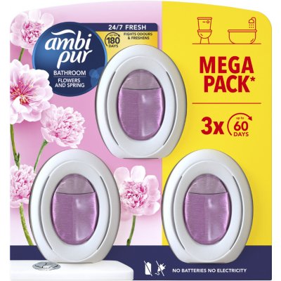 Ambi Pur Bathroom Flowers and Spring 3 × 24 ml – Zboží Dáma