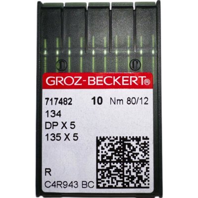 JEHLY DO ŠICÍCH STROJŮ GROZ BECKERT PRŮMYSLOVÝ ŠICÍ STROJ OSTRÉ 135x5 DPx5 80/12 R – Hledejceny.cz