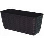 Prosperplast Ratolla truhlík s miskou 30 cm čokoláda – Hledejceny.cz