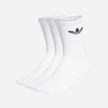 adidas Originals Cushioned Trefoil Mid-Cut Crew Socks 3-Pack HB5881