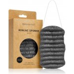 BrushArt Home Salon Konjac sponge jemná exfoliační houbička na tělo Charcoal – Zboží Dáma