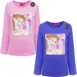 Sun City Dívčí tričko princezny s měnícími flitry dlouhý rukáv Modrá – Hledejceny.cz