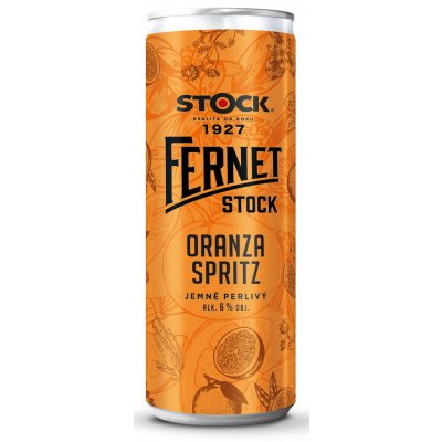 Fernet Stock Oranza Spritz 24 x 0,25 l (plech) – Zboží Dáma