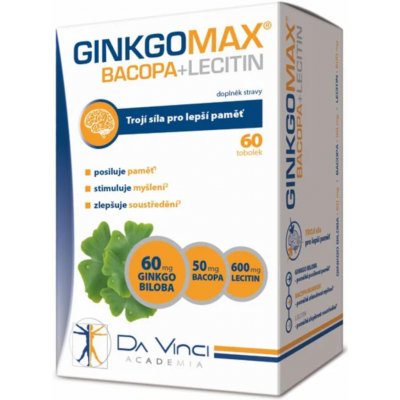 Simply You GinkgoMAX + Bacopa + Lecitin DaVinciAcademia 60 tobolek – Hledejceny.cz