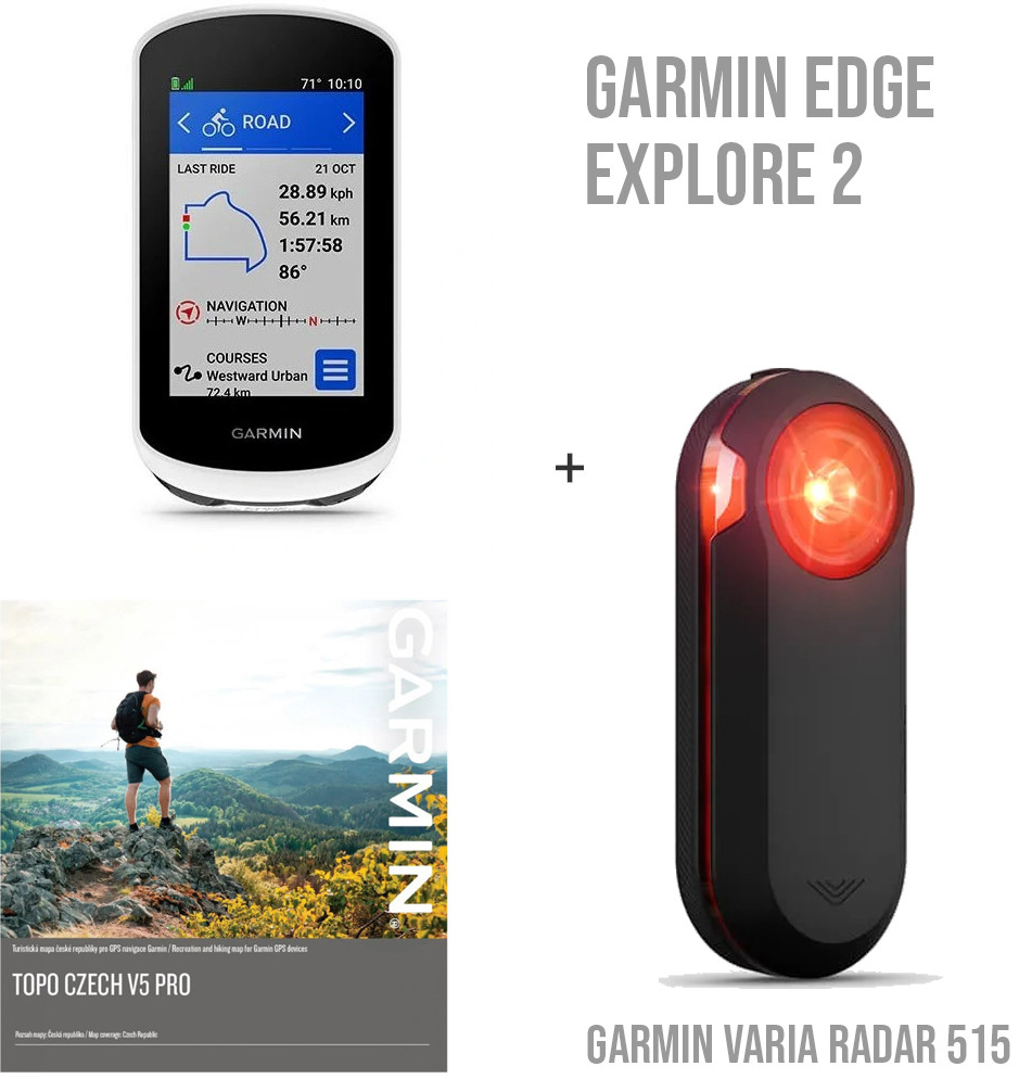 Garmin Edge Explore 2 + Varia RTL515