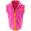 Dětská vesta Pidilidi dívčí vesta propínací fleezová PD1118-03 růžová