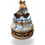 BabyDort dvoupatrový plenkový dort pro miminko neutral SAFARI 2 edition – Hledejceny.cz