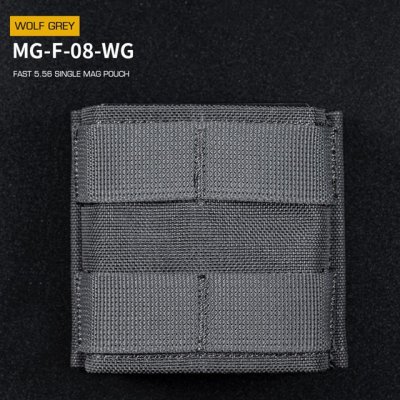 Wosport Fast Single Molle na 5.56 zásobníky M4 M16, krátká šedá – Zbozi.Blesk.cz