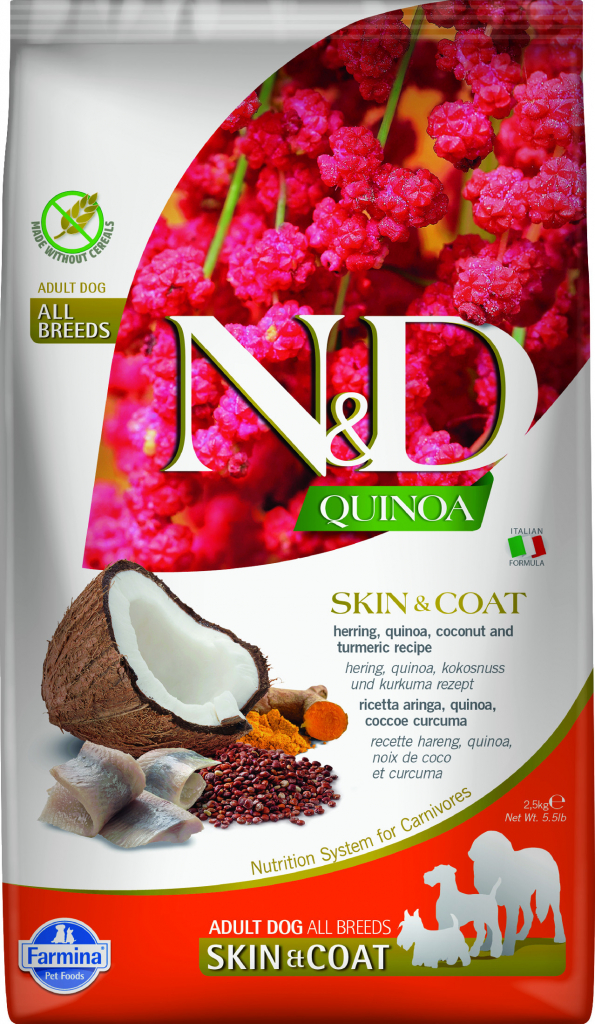 Farmina Pet Foods N&D Quinoa DOG Skin & Coat Herring & Coconut 2,5 kg
