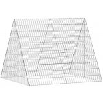 vidaXL Klec na kuřata 110 × 100 × 85 cm pozinkovaná ocel stříbrná 9799.3394436 – Sleviste.cz