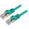 síťový kabel Gembird PP6A-LSZHCU-G-30M Patch, S/FTP, 6a, drát, Cu, LSZH, 30m, zelený