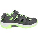 Umbro Migel dětské sportovní sandály tmavě šedá světle zelená šedá