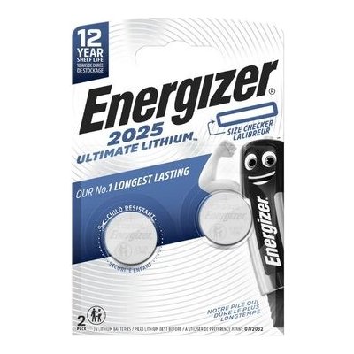 Energizer Ultimate Lithium CR2025 2 ks 7638900423013 – Zbozi.Blesk.cz