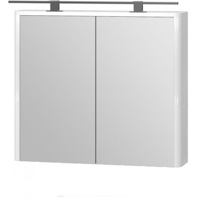 Kingsbath Livorno White 80 zrcadlová skříňka do koupelny s LED osvětlením – Zboží Mobilmania