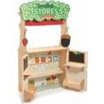 Tender Leaf Toys Dřevěný lesní obchod s divadlem Woodland Stores and Theatre s loutkami a taškou – Hledejceny.cz