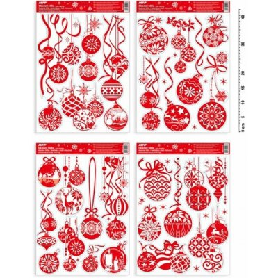 Okenní fólie vánoce glitr VA013 30x42cm – Hledejceny.cz