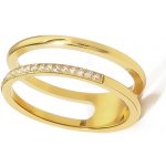 Mabell Dámský prsten z chirurgické oceli ELIVIA CZ221CD5080G 6C45 – Hledejceny.cz