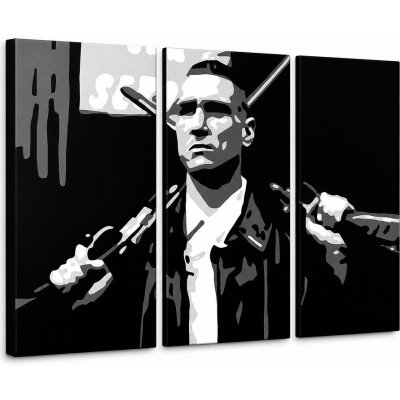Papilora Ručně malovaný POP Art obraz Stock Lock 3 kusy Sto - 60x40 cm – Hledejceny.cz