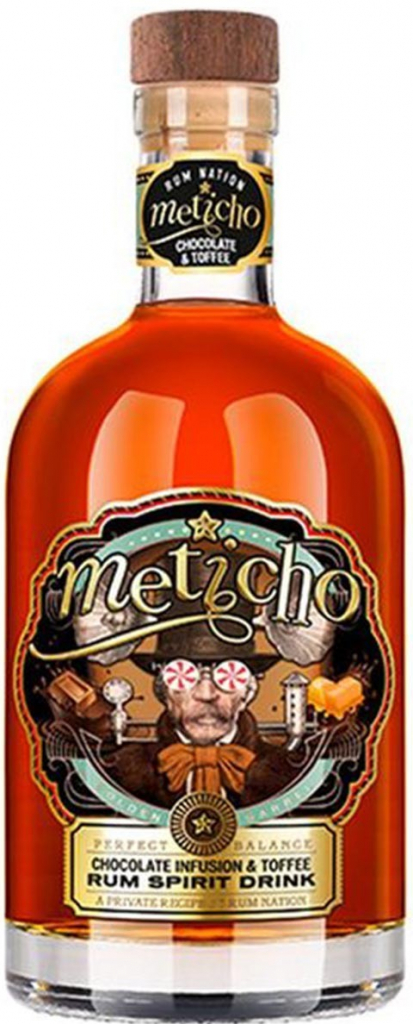 Nation Meticho Rum Chocolate Infusion & Toffee 40% 0,7 l (holá láhev)