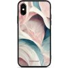 Pouzdro a kryt na mobilní telefon Apple Pouzdro Mobiwear Glossy Apple iPhone X - G026G - Růžový a zelenkavý mramor