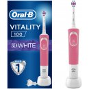 Elektrický zubní kartáček Oral-B Vitality 100 3D White Pink
