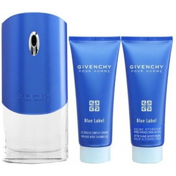 Givenchy Pour Homme Blue Label EDT 100 ml + balzám po holení 50 ml + sprchový gel 50 ml dárková sada