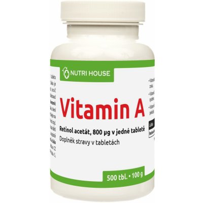 NutriHouse VITAMIN A 500 tablet – Hledejceny.cz