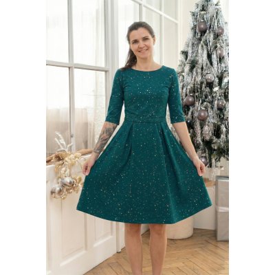 Jsem máma kojicí šaty Hvězdný prach na tyrkysové – Zboží Dáma