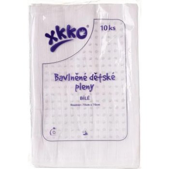 Kikko XKKO Classic bavlněné 70 x 70 bílé 10 ks