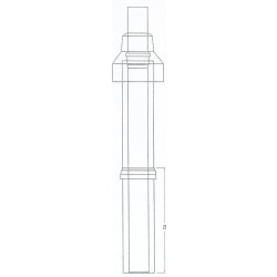 Almeva Lik střešní nástavec komplet 80/125, 1,10 m DPDT48