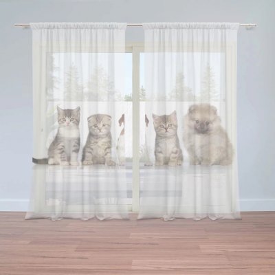 Záclony Mláďátka: 2 ks - 150x250 cm - Sablio – Hledejceny.cz