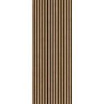 Akustický panel Wallnite Simple line černý filc Dub Rustikální 2750×604×21 – Zboží Dáma
