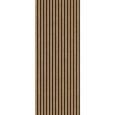 Akustický panel Wallnite Simple line černý filc Dub Rustikální 2750×604×21 – Zboží Dáma