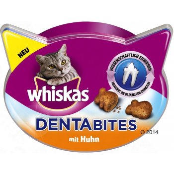 420 grams! DENTABITES 7 Packages Whiskas Temptations Treats for Cats 
