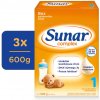 Umělá mléka Sunar 1 complex 3 x 600 g
