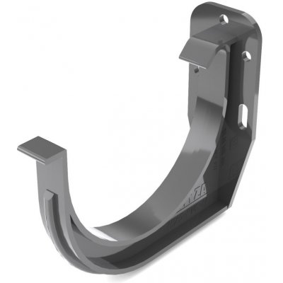 Bryza Hák žlabu římsový / čelní Ø 100 mm plast RAL 7021 antracit – Zboží Mobilmania