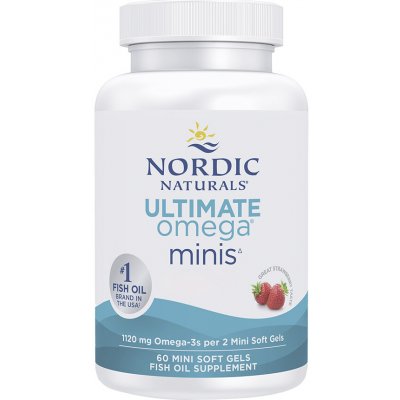Nordic Naturals Ultimate Omega 2×mini 1120 mg jahoda 60 softgelových kapslí – Hledejceny.cz