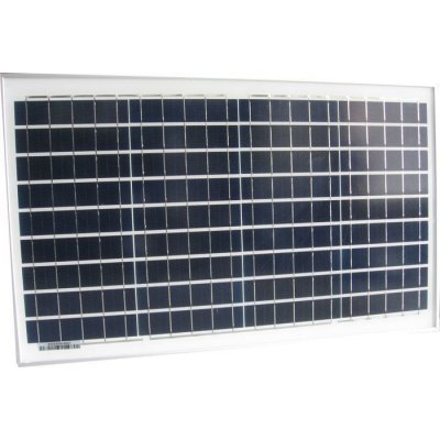 TPS POLY 30W 12V solární polykrystalický panel 30W s napájecím kabelem s krokosvorkami Vmp 18,29