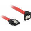 PC kabel DeLock Kabel SATA III 7pin úhlový 0.3m červená 83978