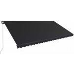 Dekorhome Ručně zatahovací markýza 4x3 m Krémová – Zboží Mobilmania