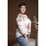 Vzorovaná mikina FOCUS Pudrové květy – Zboží Dáma