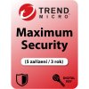 antivir Trend Micro Maximum Security 5 lic. 3 roky (TI01144956)