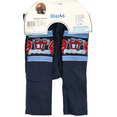 Auravia Dětské punčocháče tmavě modré s autem – Zboží Dáma