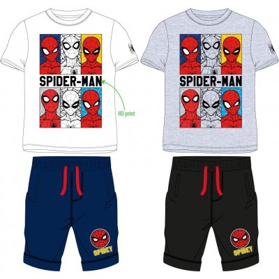 Spider Man licence chlapecký letní komplet Spider-Man 52121320 bílá / tmavě modrá – Zboží Mobilmania